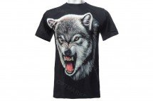 Футболка волк с оскалом оптом