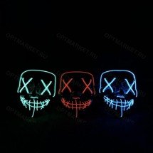 Неоновая маска Судная ночь оптом