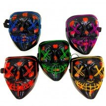 Неоновая маска Судная ночь оптом