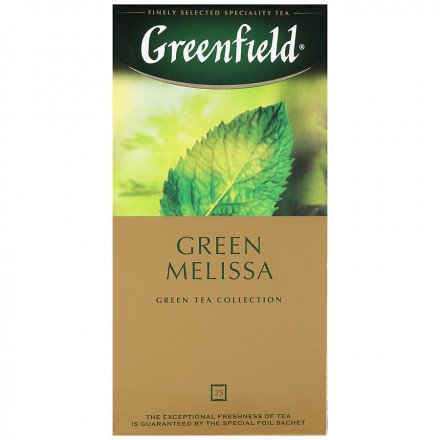 Чай зеленый Greenfield Green Melissa 25 пак оптом 