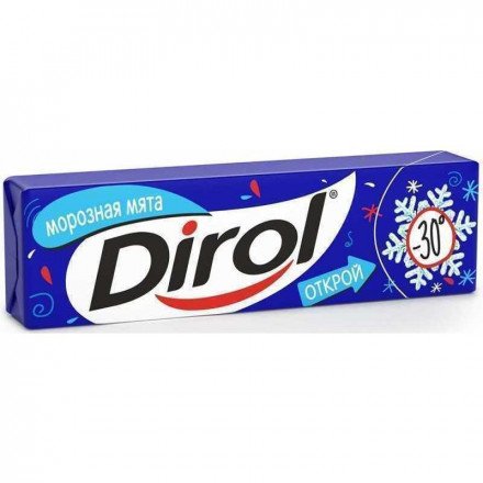 Жевательная резинка Dirol Морозная мята оптом 