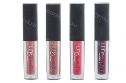 Наборы матовых помад Huda Beauty 4 цвета в 1 оптом 