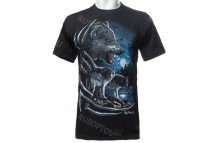 Футболка волк с оскалом, три волка оптом