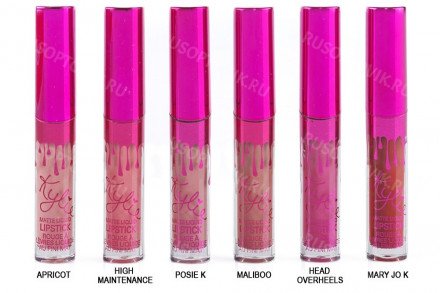 Набор из 6 матовых помад Kylie Red оптом 