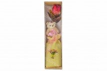 Полотенце с медведем и розой оптом