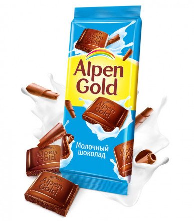Alpen Gold шоколад молочный, 90 г оптом 