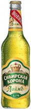 Пиво светлое Сибирская корона Лайм 4.5% 0.5л оптом