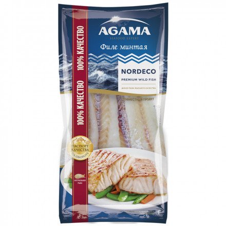 Минтай Agama филе замороженное 400 г оптом 