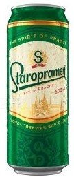 Пиво светлое Staropramen в банке 4.7% 0.5л оптом 