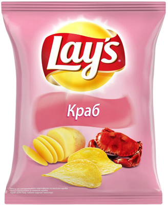 Чипсы Lays Краб 150г оптом 
