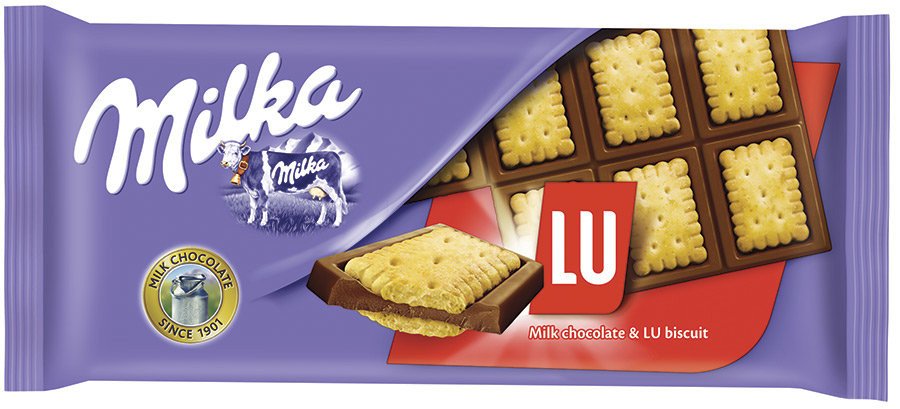 Milka шоколад молочный с печеньем Lu, 87 г оптом Milka шоколад молочный с печеньем Lu, 87 г оптом