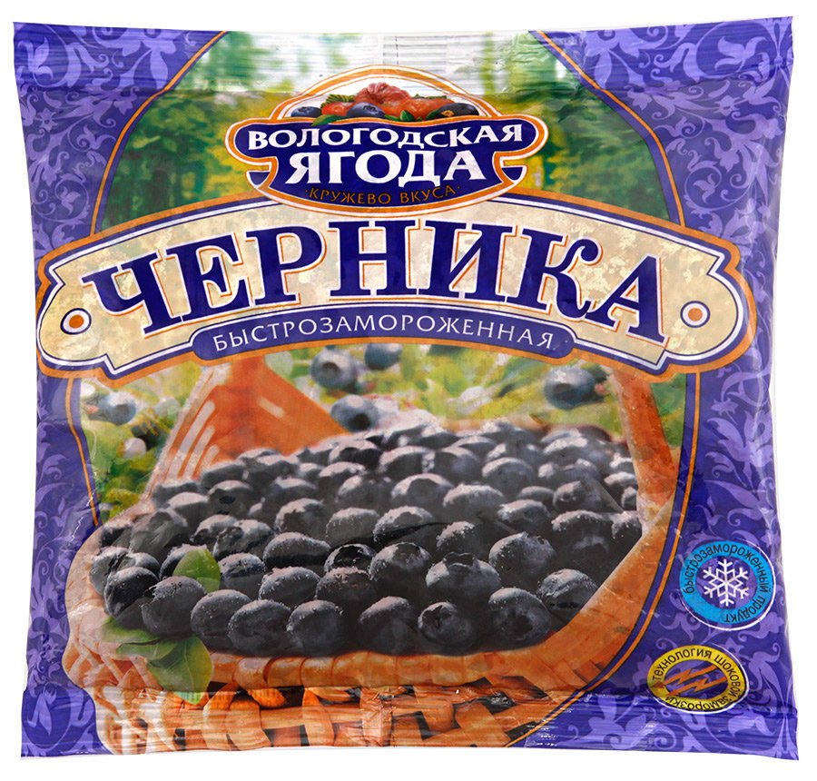 Черника быстрозамороженная Кружево вкуса 300 г 