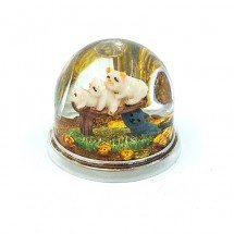 Круглая сувенирная подставка для ручек с символом года свиньи оптом