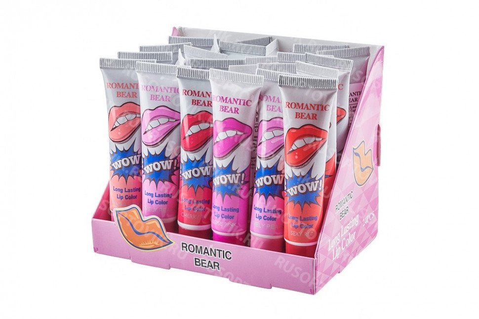Тинт для губ Romantic Bear 24 шт. оптом Тинт для губ Romantic Bear 24 шт. оптом
