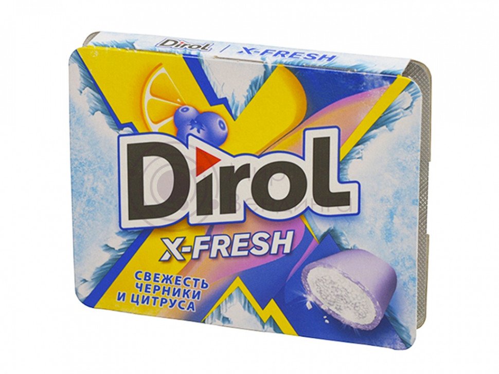 Жевательная резинка Dirol X-fresh Черника оптом Жевательная резинка Dirol X-fresh Черника оптом