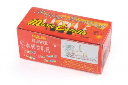 Музыкальная свеча для торта Лотос оптом 