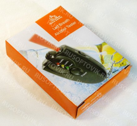 Брелок-алкотестер с фонариком &quot;Трезвый водитель&quot; оптом 