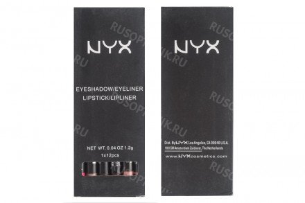 Набор карандашей для глаз, губ NYX 12 цветов оптом 