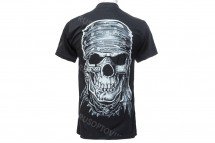 Футболка череп пирата в бандане оптом