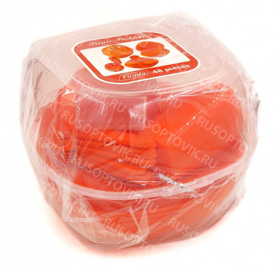 Пластиковый набор для пикника "Yunda" оптом Пластиковый набор для пикника "Yunda" оптом