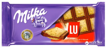 Шоколад Milka Сендвич Лу 87.5г оптом 