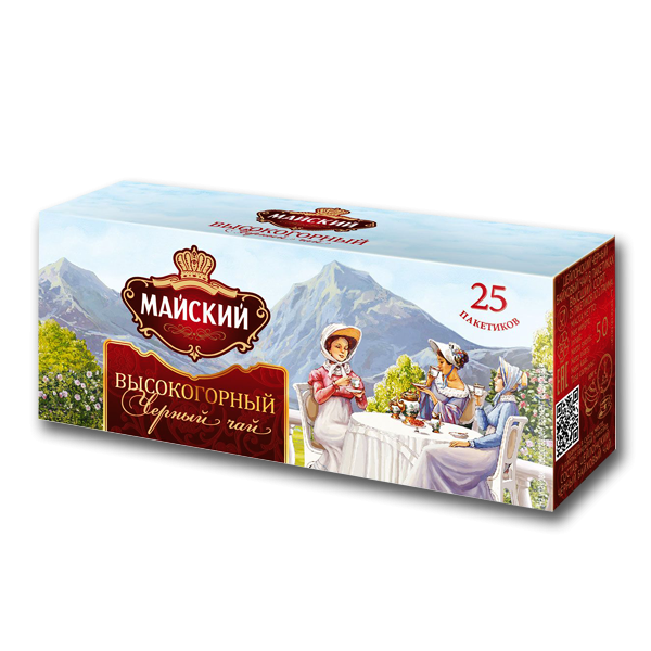 Чай черный Майский Высокогорный 25 пак оптом Чай черный Майский Высокогорный 25 пак оптом