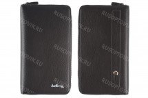 Мужское портмоне Baellerry черное на молнии оптом