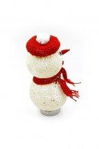 Украшение Снеговик из ниток оптом