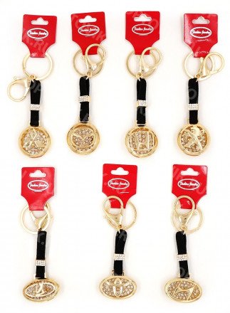 Автомоблиьные брелоки Fashion Jewelry (золотого цвета) оптом 