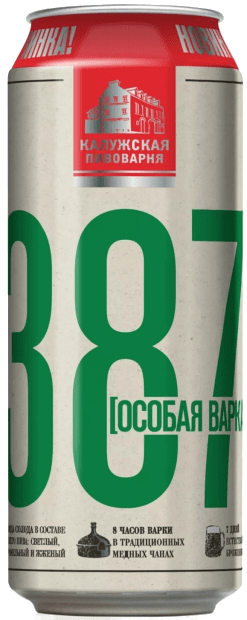 Пиво светлое 387 Особая варка в банке 6.8% 0.45л оптом Пиво светлое 387 Особая варка в банке 6.8% 0.45л оптом