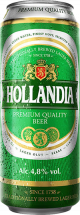 Пиво светлое Hollandia в банке 4.8% 0.45л оптом