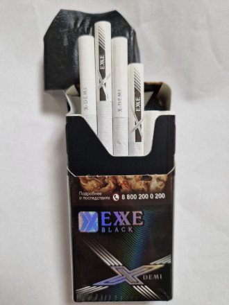 Сигареты EXXE Black Demi (компакт) оптом 
