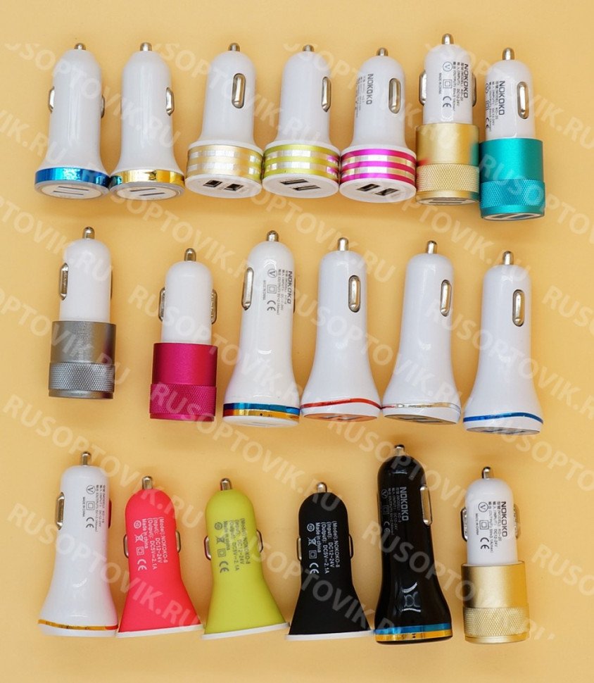 Автомобильное зарядное устройство Nokoko-8 оптом 