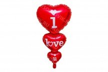 Надувные сердечки &quot;I love you&quot; (100 на 50 см.) оптом