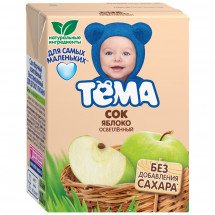 Сок Тема яблочный 0,2 Л