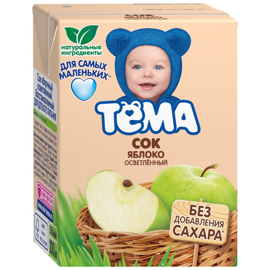 Сок Тема яблочный 0,2 Л 
