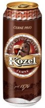 Пиво тёмное Velkopopovicky Kozel в банке 3,7% 0.5л оптом