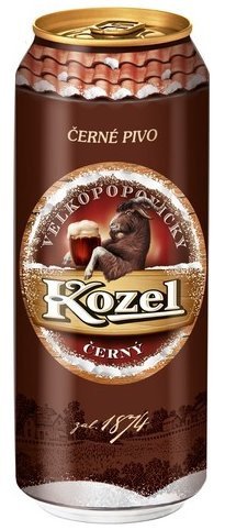 Пиво тёмное Velkopopovicky Kozel в банке 3,7% 0.5л оптом 