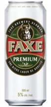 Пиво светлое FAXE в банке 4.9% 0.5л оптом