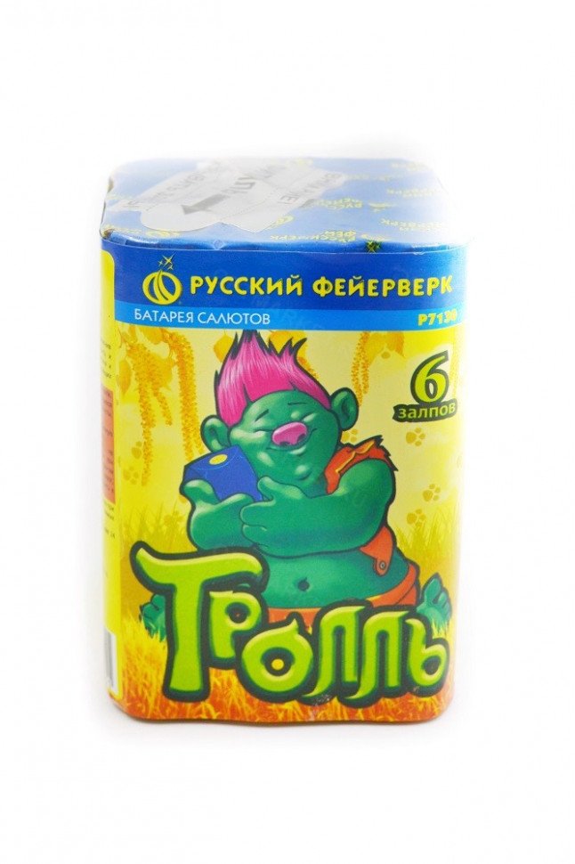 Батарея салютов "Тролль" 6 залпов P7130 оптом 