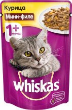 "Whiskas", мини-филе, желе с курицей, 85 г