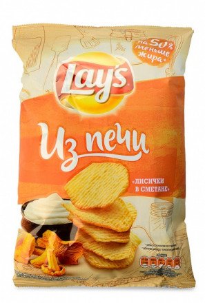 Чипсы Lays Из Печи Лисички в сметане 85г оптом 