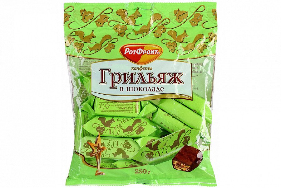Конфеты Грильяж в шоколаде 200г оптом Конфеты Грильяж в шоколаде 200г оптом