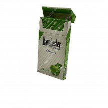 Сигареты Manchester Green Apple Superslims оптом