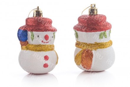 Новогоднее украшение на ёлку &quot;Снеговики&quot; оптом 