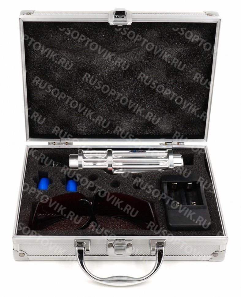 Лазерная указка с 5 насадками оптом 