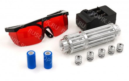 Лазерная указка с 5 насадками оптом 