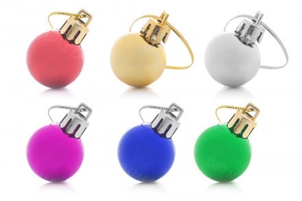 Ёлочные шары 2 см. оптом 