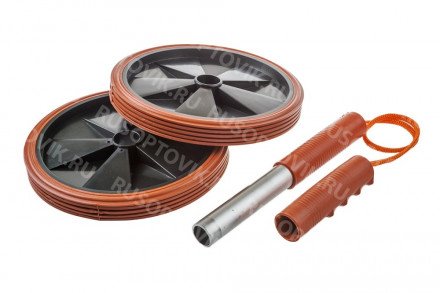 Тренажер гимнастическое колесо 2-колесный оптом 