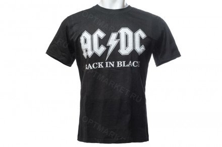 Футболка ACDC Back in black оптом 